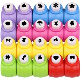 FANXIYA Pack of 20 Paper Punches Mini Motif Punch for Children Star Punch Set Punch Craft Set for Crafts & DIY Fun Projects