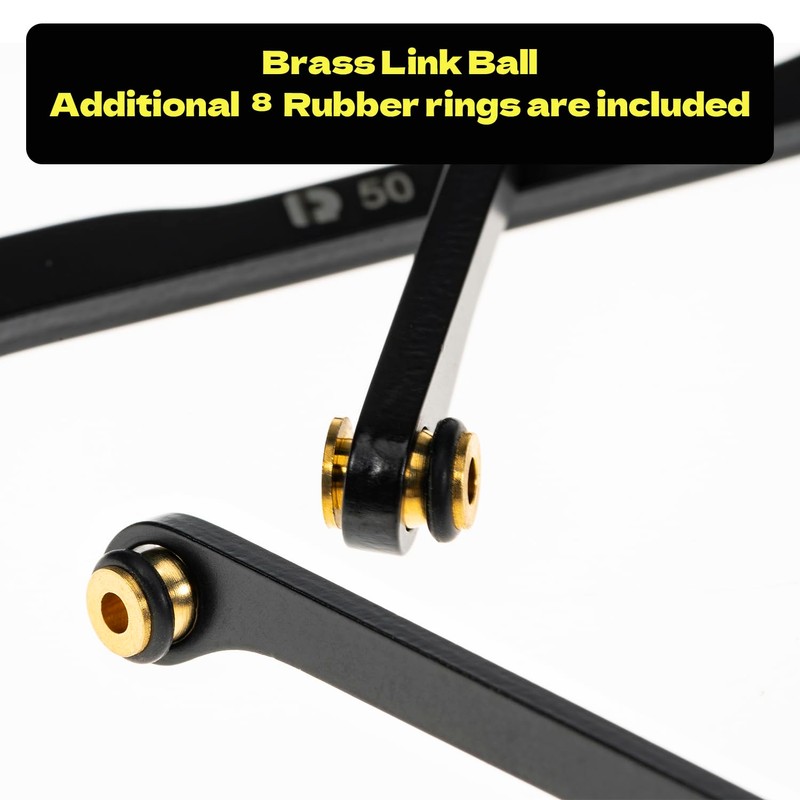 RampCrab High Clearance 4 Links Set for SCX24 Deadbolt, Steel