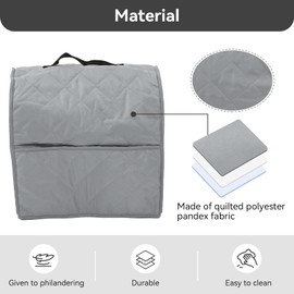 Mixer Cover, Dust Cover for Kitchen Mixers, Carry Bag Anti Dirt Anti Scratches Kitchen Food Dust Cover with Top Handle for Kitchen Stand Mixer Aid Mixer (Grey)