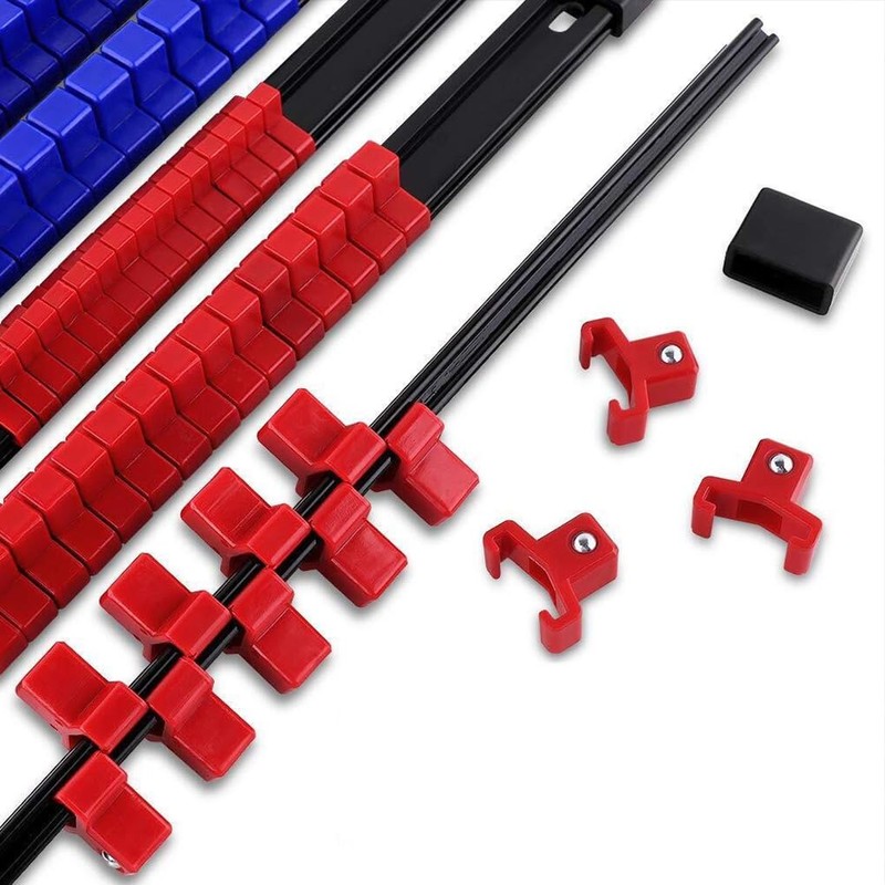 AIXXCUVQ 6pcs/Set 6Pack Socket Organizer Storage Set Socket Organizer Holder