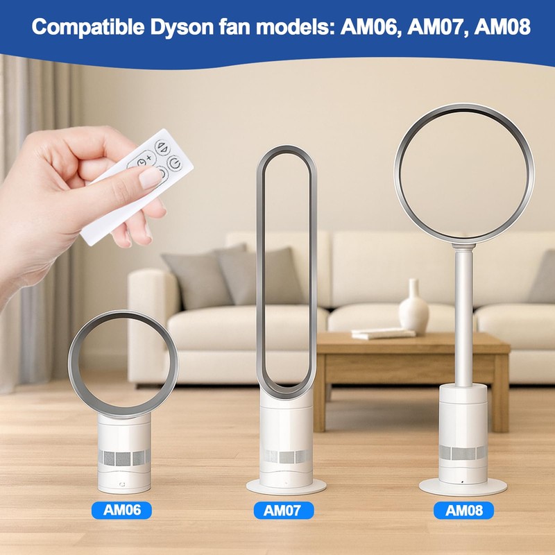 Fan Remote Control for Dyson, Replacement Remote Control, Compatible with