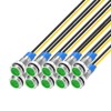 Gebildet 10pcs 6mm 1/4" 230V AC LED Metal Indicator Light
