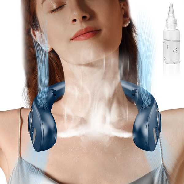 Neck Fan Mister,Personal Fan with Water Spray Misting Fan,Mini Foldable