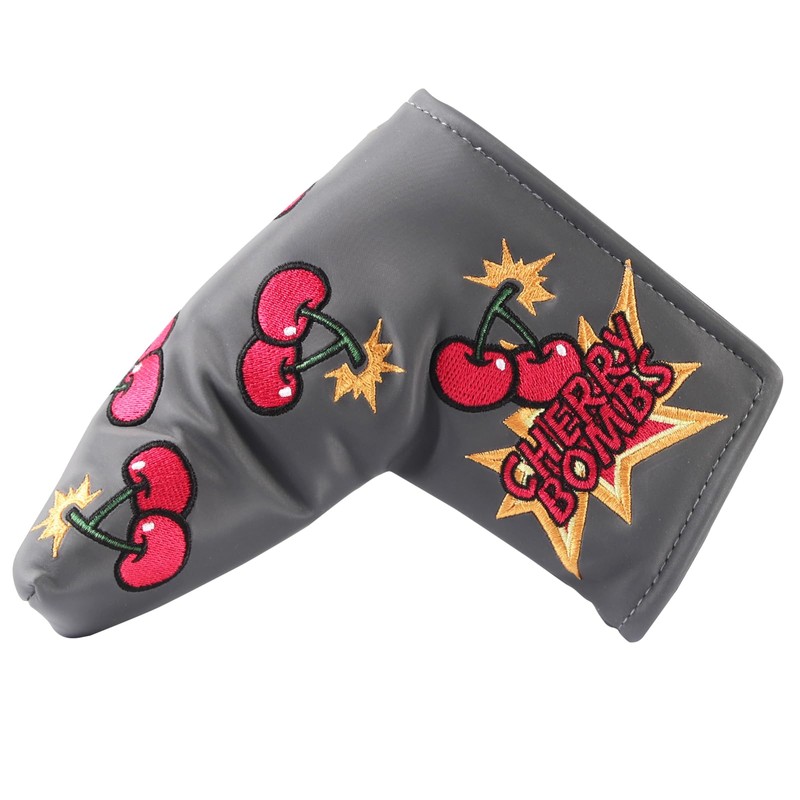 Studio Crafted Cherry Bombs Blade Golf Putter Cover Magnetic Golf
