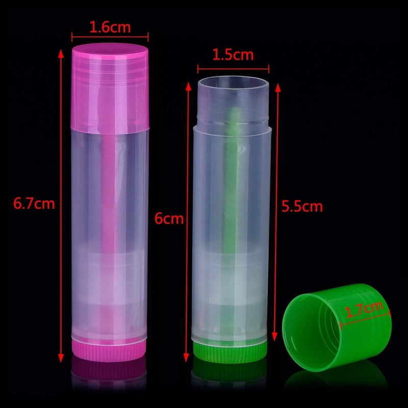 Onwon 25 PCS Lip Balm Empty Bottles Lip Balm Container