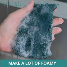 3 Non-Scratch Mesh Dish Washing Net Cloths – Odorless, Quick-Dry Scrubbing Dish Cloths for Kitchen Cleaning, Nonstick Cookware, Pots, Pans & Glassware – Reusable Durable Sponge Alternative