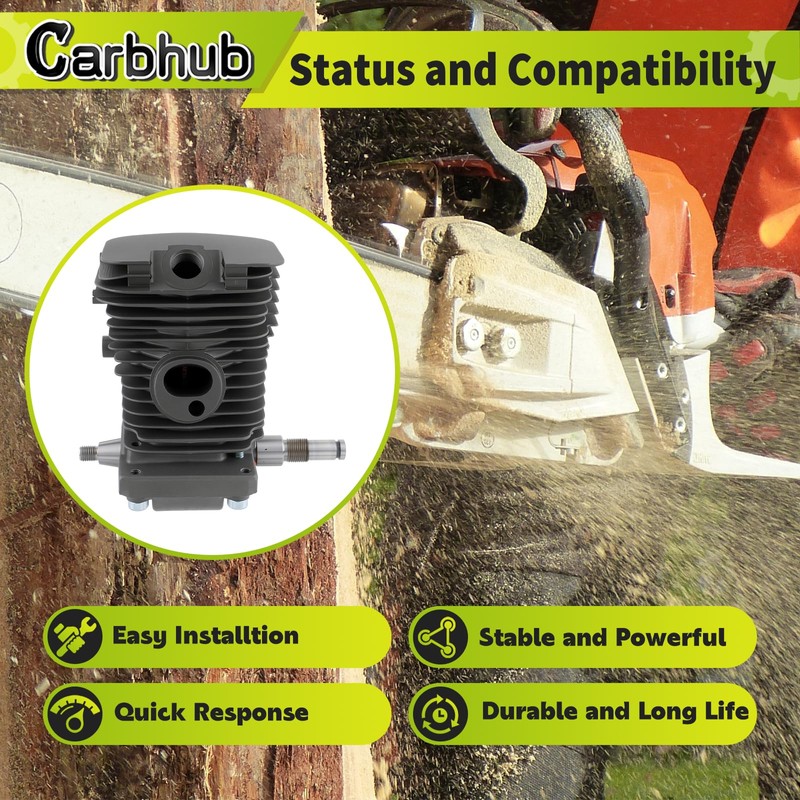 Carbhub MS180 Cylinder Piston Crankshaft for Stihl MS170 MS180 018