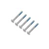 Gintai 5PCS Silvery Lower Bottom Base Cover Case Screws for
