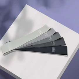 5개 TPE 저항 밴드 세트 힙업 요가 홈짐 글루트 테스 스쿼트 운동 피트니스용 [3] 5-Piece TPE Resistance Band Set for Hip-Up Yoga Home Gym Glute Test Squat Fitness
