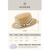 BABYOND Mens Brim Boater Hat Gatsby Straw Panama Hat Fedora