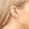CANDYFANCY 3 Pairs 20G Titanium Stud Earrings for Women Men