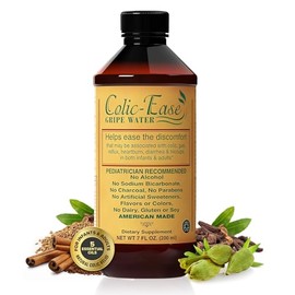 Agua de gripa para bebés por Colic-Ease – Alivio natural de cólicos para recién nacidos, dolor de gas, malestar estomacal hipo y molestia – Remedio he