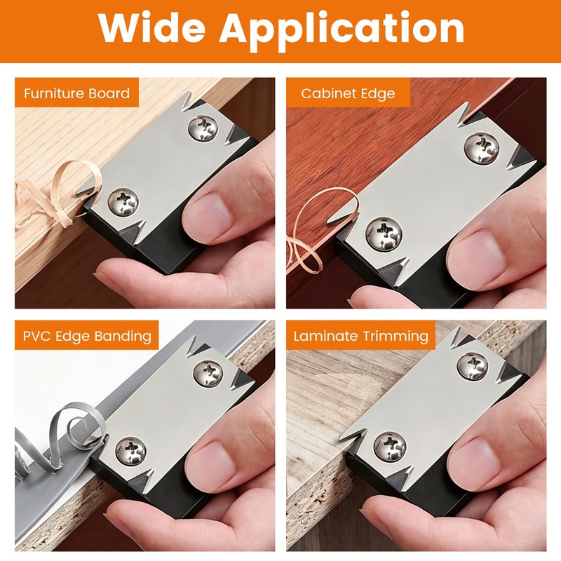 Mini Edge Banding Trimmer for Woodworking, Stainless Steel Edge Banding
