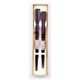 ISSOO 39397 Yaei Paulownia Box Couple Chopsticks Pottery 2P