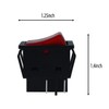 4pcs 30A 250V KCD2 KCD4 Rocker Switch DPST 4-pin Red