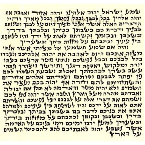 2 Non-Kosher Hebrew Parchment / Klaf / Scroll for Mezuzah,