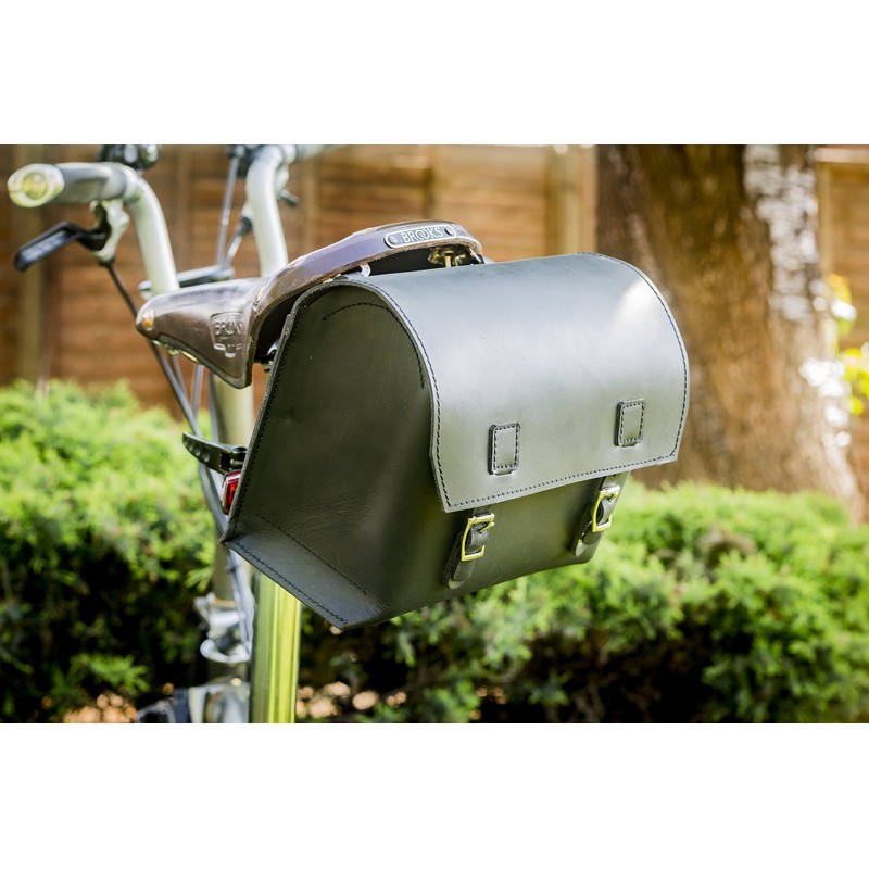London Craftwork Bicycle Bag Real Leather Saddle Bag Handlebar Bag