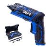 RealWork Electric Screwdriver, 4V Cordless screwdriver with rechargeable 1500mah Li-ion