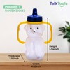 Talktools Honey Bear Drinking Cup with 2 Flexible Straws -
