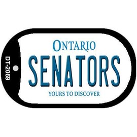 Smart Blonde Senators Ontario Novelty Metal Dog Tag Necklace DT-2069