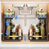 Under Sink Organizer, 2 Pack 2 Tier Under Sink Organizers