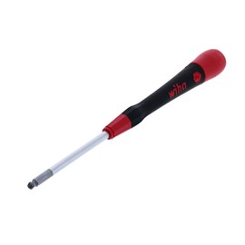 Wiha 26465 Ball End Hex Screwdriver with Precision Soft PicoFinish Handle, Inch, 9/64 x 60mm