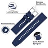 BISONSTRAP 22mm Silicone Watch Bands, Flexible Rubber Watch Straps for