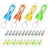 24 Pcs Helicopter Mini Rocket Flashlight Keychain Outer Space Party