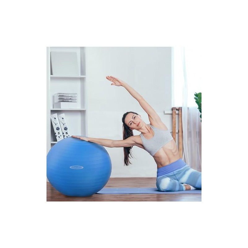 Fitvids Anti-Burst and Slip Resistant Exercise Ball Yoga Ball Fitness