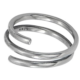 Beavorty 3pcs Stylish Adjustable Sterling Silver Thumb Ring for Women Chic Open Finger Ring Versatile Jewelry for Parties and Everyday Wear Skin Friendly Occasions