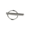 4 Pack Quick Release Pin with Ring, 1/4" Diameter Stainless