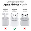 Svanove for Airpods 4 Case Clear Hard Shell Plastic, Transparent