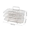 Dual Air Fryer Rack Multi Layered Dehydrator Racks 304 Stainless