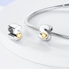 Pandach KJC874 Women's Charm Pendant Letter A-Z for Bracelet 925