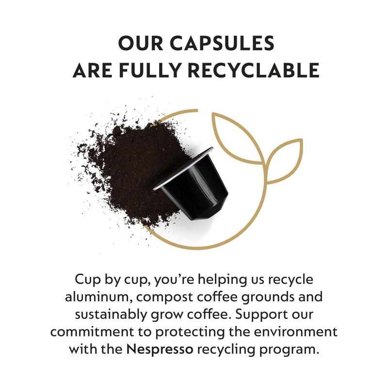 Nespresso Capsules OriginalLine, Ristretto Italiano, Dark Roast Espresso Coffee, 50-Count