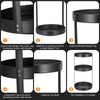 uxcell 3 Tier Lazy Susan Turntable, 12 Inch Metal Spice