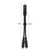 CableStop Pro 20cm RCA Phono Y Splitter Cable 1 Male
