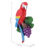 Wall Mounted Simulation Parrot Decor Hanging Hook Resin Craft Home