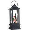 Raz Imports 11" Santa with Tree Lighted Water Lantern with