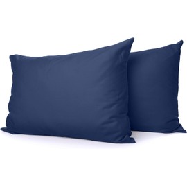 Comfort Beddings Premium Quality 800 Thread Count 100% Egyptian Cotton Pair of Pillow Cases Blue, Envelope Closure - Standard/Queen (50cm x 75cm)