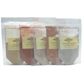 Traverse Bay Bath and Body Clay Sampler - 5oz - Soap Making Supplies, Facial mask clay.