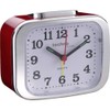 Technoline Quarzwecker Modell XL, rot, analog, nachtleuchtende Zeiger