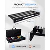 STRICH Guitar Pedal Board Aluminum Alloy 3.24lb Lightweight Pedalboard 28''