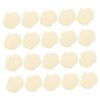 jojofuny 1 Set Apples Shaped Wooden Cutouts DIY Wooden Boards