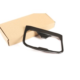 klend-cartrim ABS Carbon Fiber Rear Water Cup Holder Cover Trim for Toyota Tacoma 2016-2020