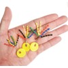 300Pcs Fishing Rubber Bobber Beads Stopper, 6 in 1 Float