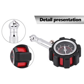 0-100 PSI Manual Hand Tire Pressure Gauge Meter Tester for Car Truck Motorcycle Bike - Accurate Pressure Meter Gauge for Tire Pressure Tester
