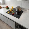 Tempered Glass Cutting Board for Kitchen, Black Cutting Board for