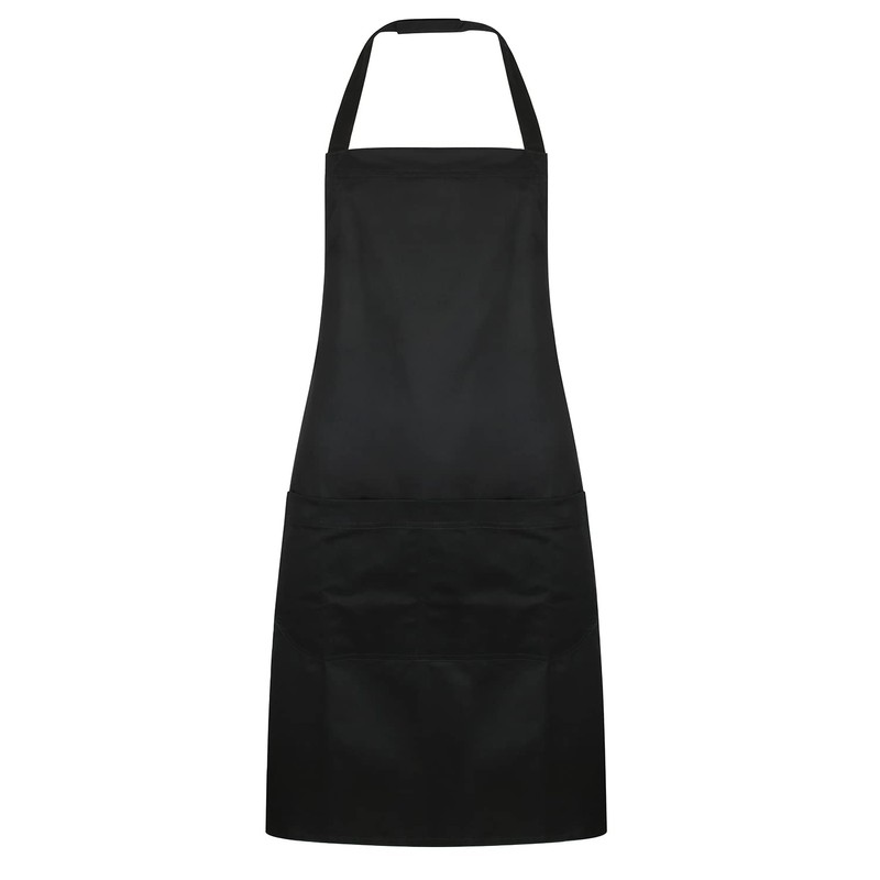 Bronta Mill Plain Unisex Chef Work DIY Apron with Twin