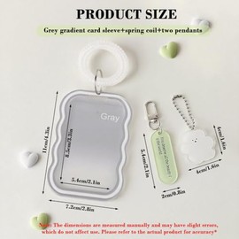 HASTHIP® Soporte para Tarjeta Fotográfica en Forma de Nube de 3 Pulgadas - Estuche Acrílico Transparente y Protector con Llavero Colgante Oso,Ideal pa